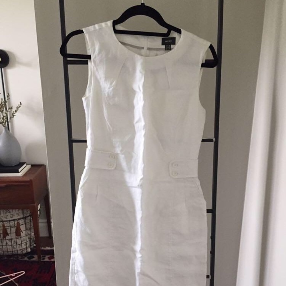 MEXX -100% Linen white dress